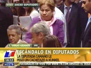 Argentina: Diputada cachetea a colega en sesión plenaria
