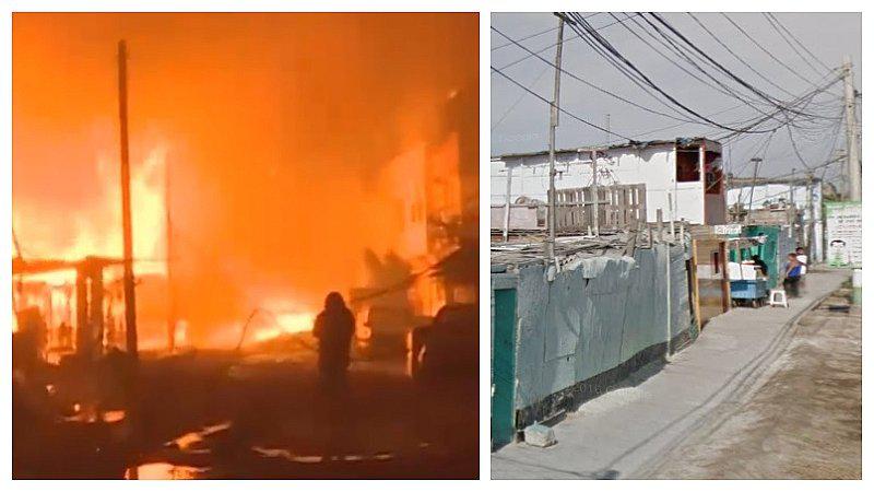 ¿Cómo eran las viviendas que quedaron en cenizas tras incendio en el Callao? 