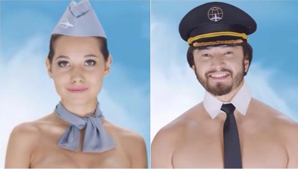 ​Youtube: publicidad con pilotos y azafatas desnudos causa polémica en redes sociales (VIDEO)