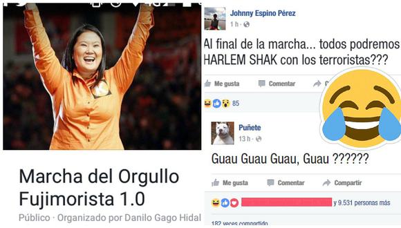 Facebook: "Trolls" hacen de las suyas con "Marcha del Orgullo Fujimorista 1.0" (FOTOS)