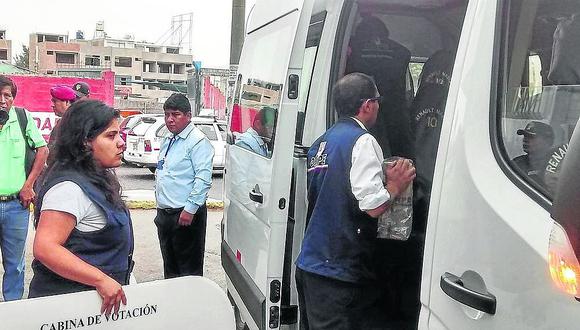 ODPE Tacna despliega el material electoral para sufragio de mañana