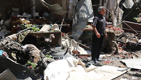 Siria: Bombardean mercados y matan a 44 civiles
