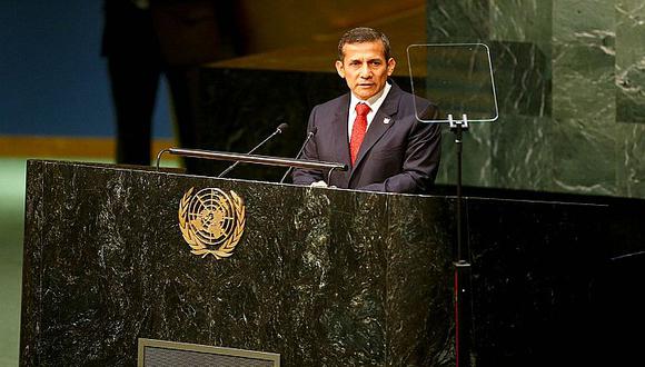 Ollanta ​Humala pide en la ONU una "asociación estratégica" para luchar contra drogas