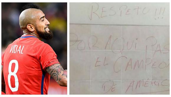 Arturo Vidal recordó provocador mensaje que dejó Chile en el Estadio Nacional (VIDEO)