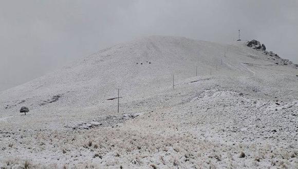 Fuerte nevada mató a animales por el frio y afectó varias hectáreas de pastizales. (Foto: Diario Correo)