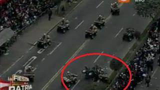 Dos cuatrimotos chocan durante Gran Parada Militar (VIDEO)