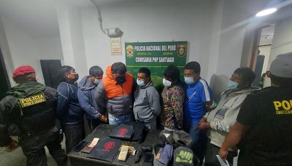 Policía traslado a los detenidos hacía la comisaría del distrito de Santiago (Ica)