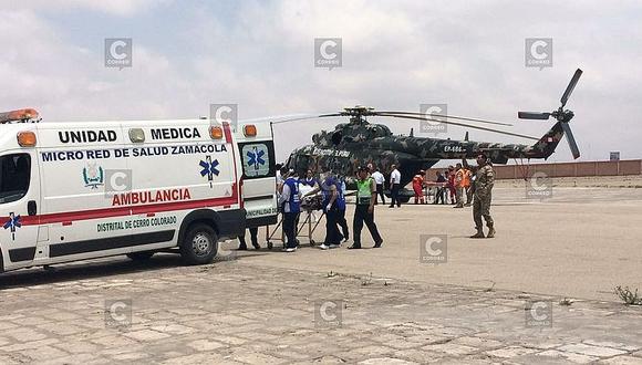 Accidente en Ocoña: Cuatro heridos son trasladados en helicóptero hacia Arequipa (VIDEO)