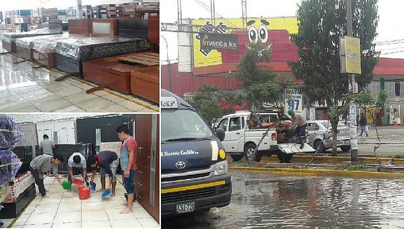 Los Olivos: Comerciantes rematan muebles dañados por inundación (VIDEO)
