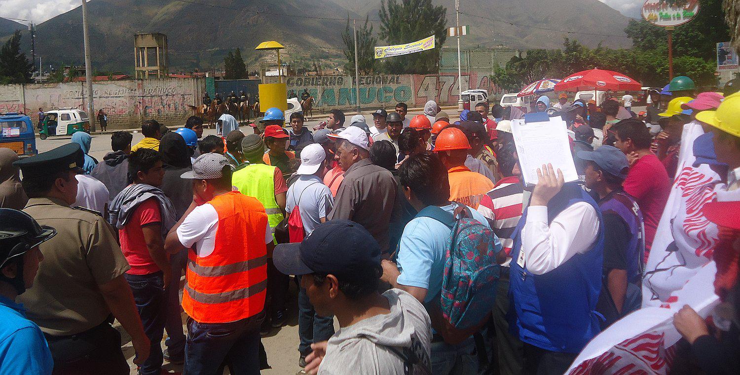 Huánuco: ​Trabajo tiene registrado a 77 sindicatos de Construcción Civil