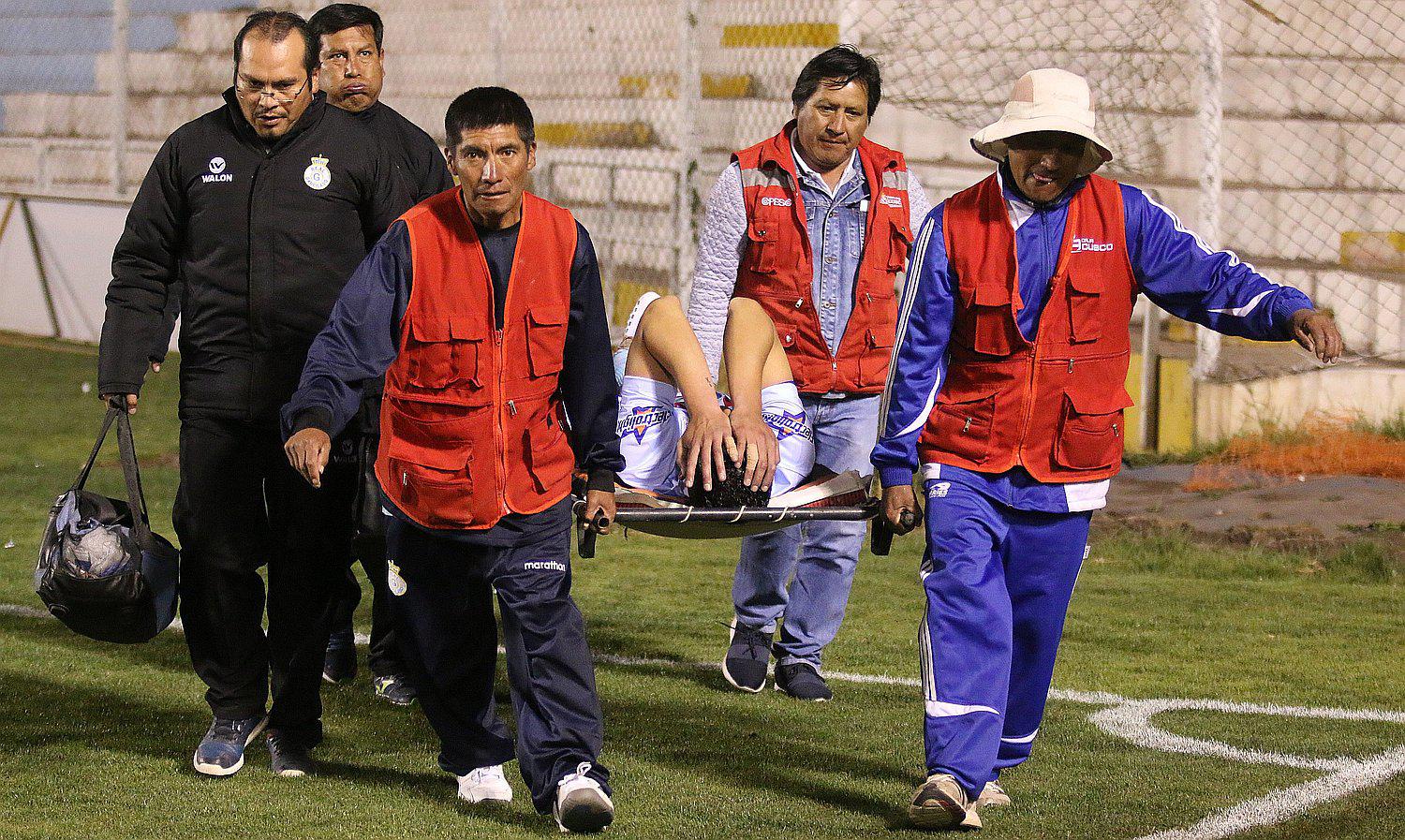 Real Garcilaso: Juan Diego Lojas sufre grave lesión en partido con Sport Huancayo