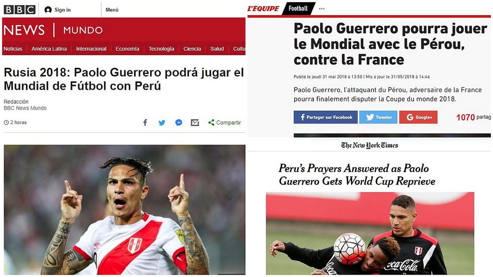 Paolo Guerrero al Mundial: Así informó la prensa extranjera decisión de justicia suiza