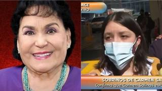 Nieta de Carmen Salinas sobre salud de la actriz: “Está en estado de coma” (VIDEO)