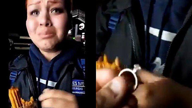 Joven lleva a su pareja a comer churros y aprovecha el momento para pedirle matrimonio 