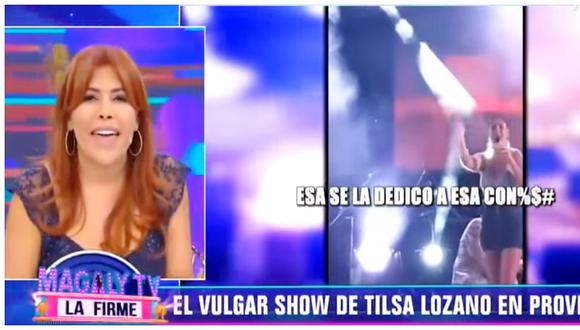 ​Magaly Medina llama "vulgar" a Tilsa Lozano tras ver su show junto al 'Zorro Zupe' (VIDEO)