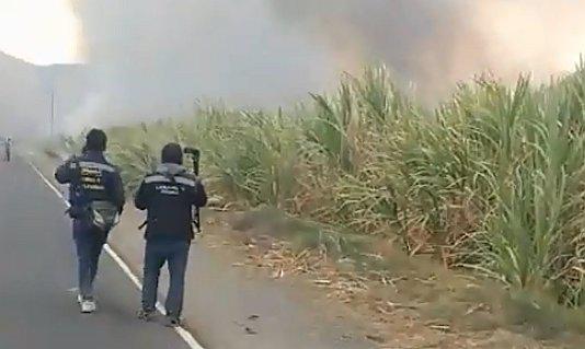 ​Manifestantes quemaron 68 hectáreas de cañaverales de Chucarapi, en Arequipa