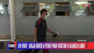 Plantel de River Plate viaja a Perú para afrontar el partido de Copa Libertadores (VIDEO)