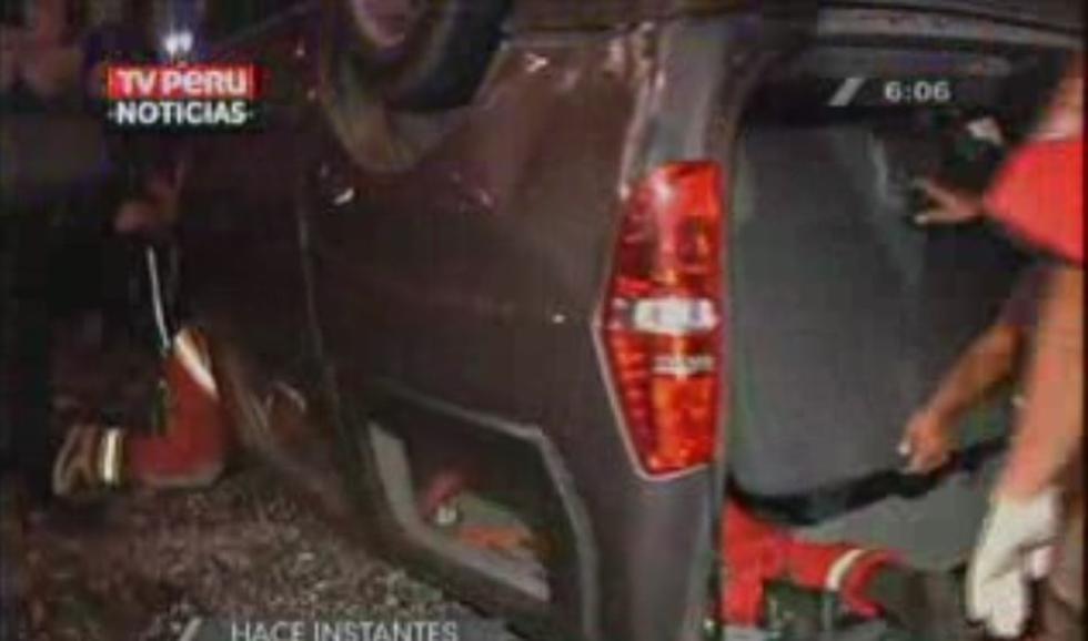 Accidente vehicular se produjo en el Cercado de Lima