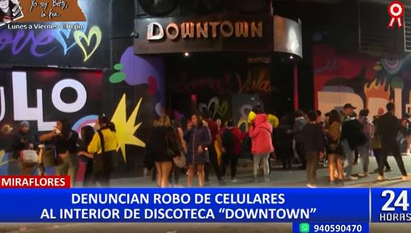 Jóvenes denuncian robo masivo de celulares en el interior de la discoteca Vale Todo/ Downtown. (Foto: 24 Horas)