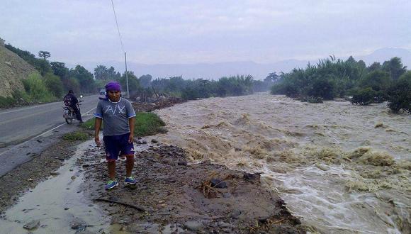 Áncash: Río Grande se desborda por el sector Villafana y arrasa cultivos (VIDEO) 