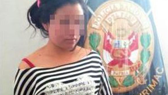 Apurímac: Detienen a mujer que ocultaba drogas en la mochila de su hija menor de edad