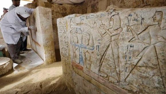 ​Egipto: Hallan dos relieves faraónicos de hace 4.000 años 