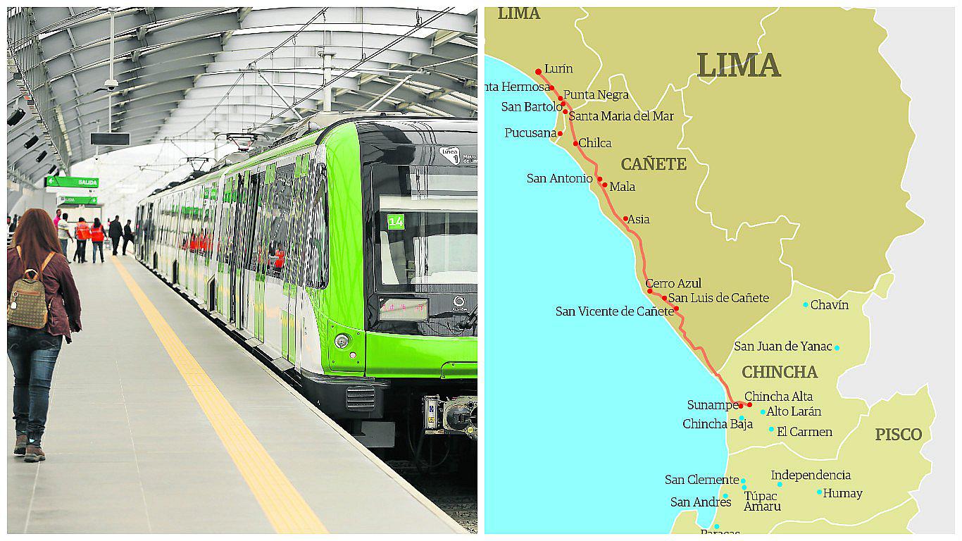 En tres años podría estar construido el tren Lurín - Chincha