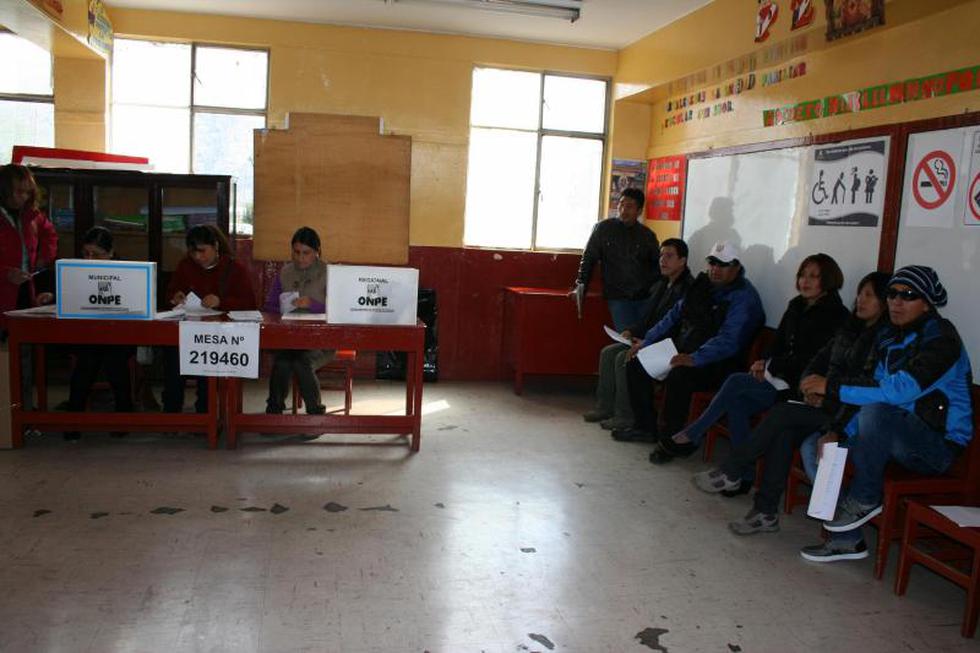 Así se realizan las elecciones en La Oroya (FOTOS)