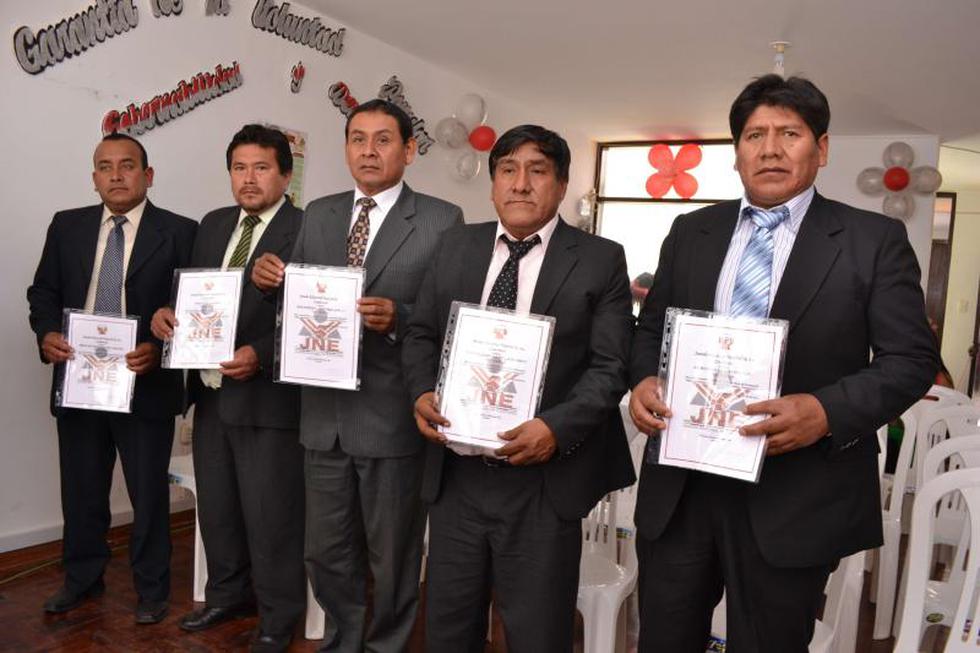 JEE Ica entrega credenciales a las nuevas autoridades electas de Ica, Palpa y Nasca
