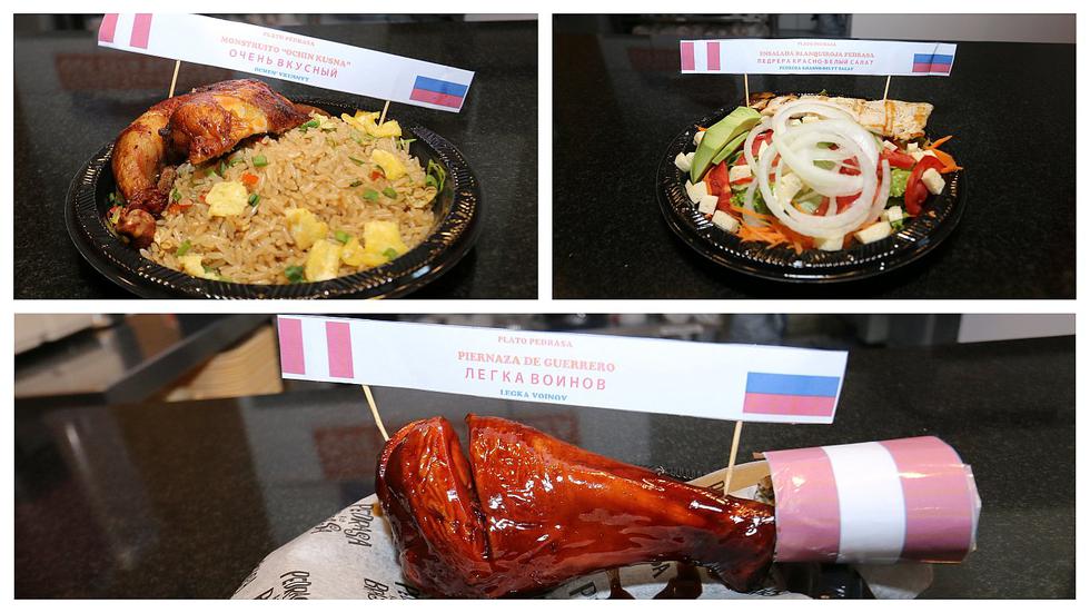 ​Cadena de restaurantes prepara menú blanquirrojo en idioma ruso para disfrutar el Mundial