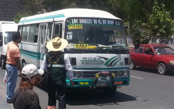 Arequipa PNP assures that there are no reports of assaults on buses