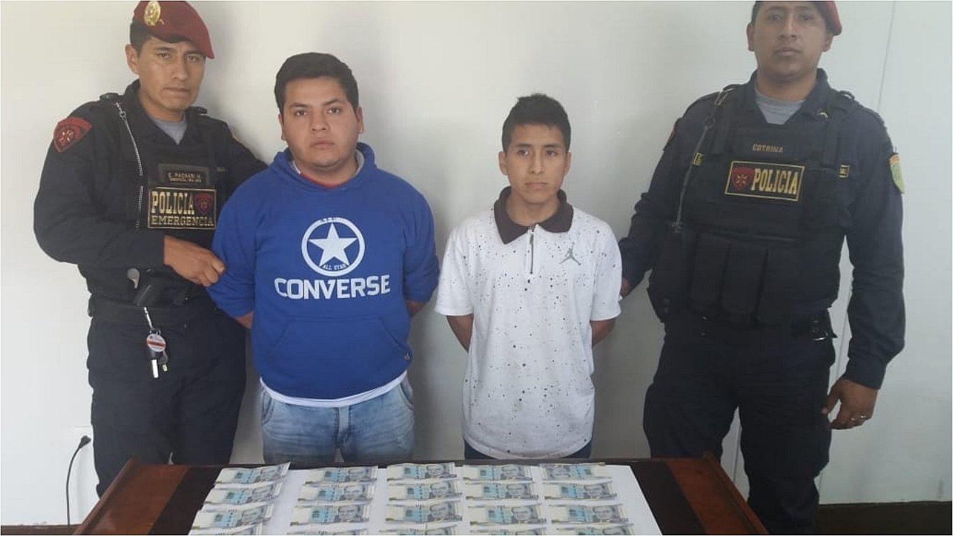 ​Caen dos hombres con S/ 2,000 falsos 