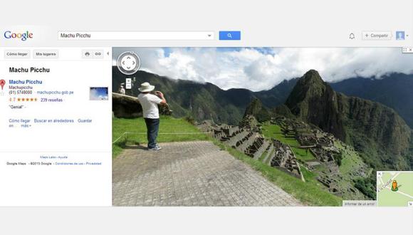 Machu Picchu se podrá ver en Google Street View
