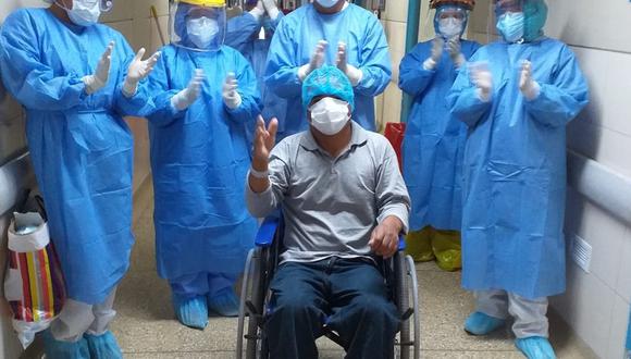 Ayacucho. Pacientes con COVID-19 se recuperaron y agradecieron a los médicos que los ayudaron en su avance. (EsSalud)