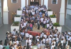 Sullana: Multitudinario adiós a padre e hija que fallecieron en accidente