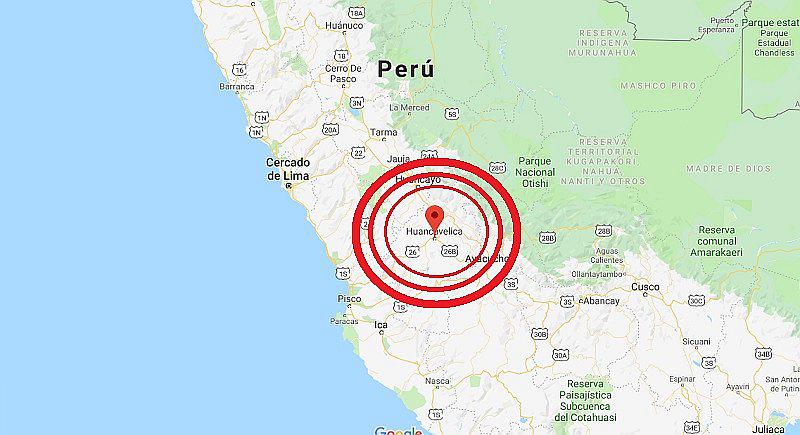 Sismo de magnitud 5.5 se registró en Huancavelica y se sintió en Lima