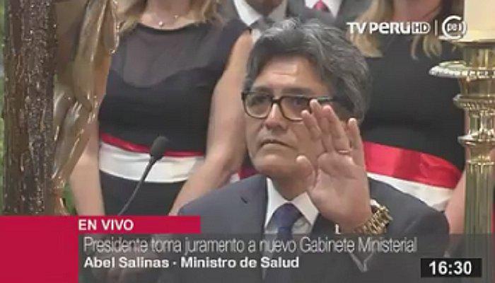 Hernán Jorge Salinas: Flamante ministro de salud jura por su padre (VIDEO)