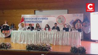 Ministra y Comisión de Vivienda del Congreso llegan a Huancayo para realizar sesión extraordinaria