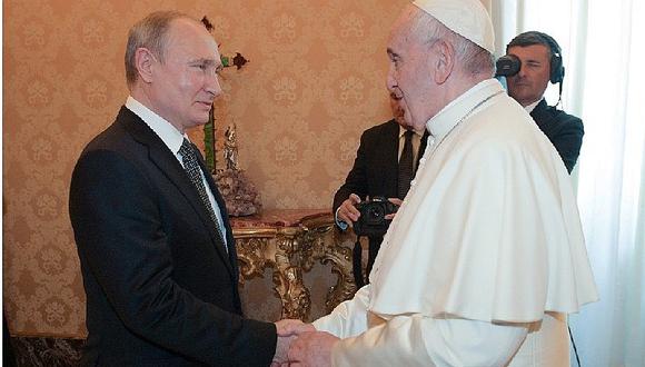 Papa Francisco se reunió con Vladimir Putin en el Vaticano 
