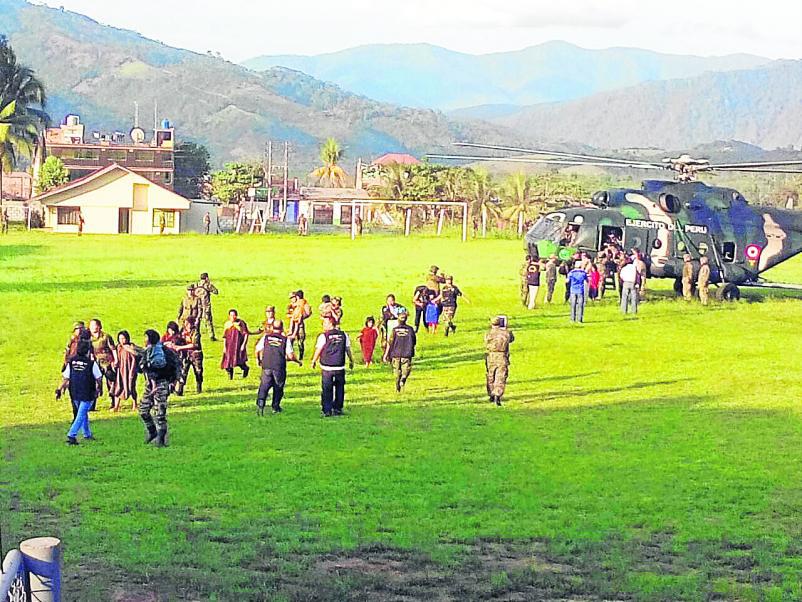 Fuerzas Armadas rescatan a 39 de manos de Sendero