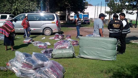 Policía Fiscal incauta S/40 mil en ropa de contrabando