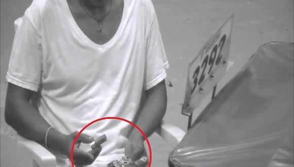 Tumbes: Cámaras de seguridad captan a joven ofreciendo municiones al menudeo (VIDEO)