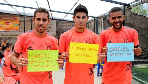 Ayacucho FC se unió en solidaridad con Gabriel Sánchez