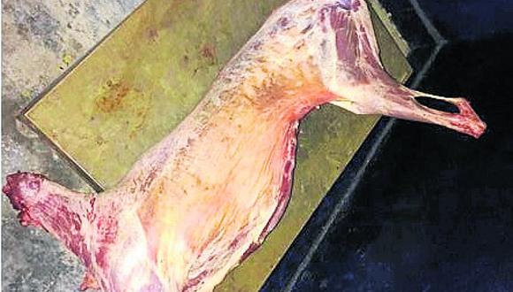 Decomisan carne de dudosa procedencia en Pisco