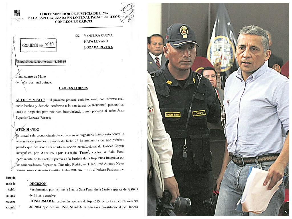 Poder Judicial rechaza hábeas corpus de Antauro Humala