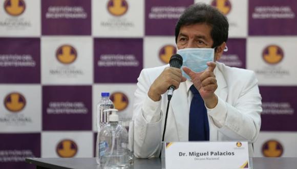 Miguel Palacios se reincorporó a sus labores como decano del Colegio Médico del Perú. (Foto: GEC)