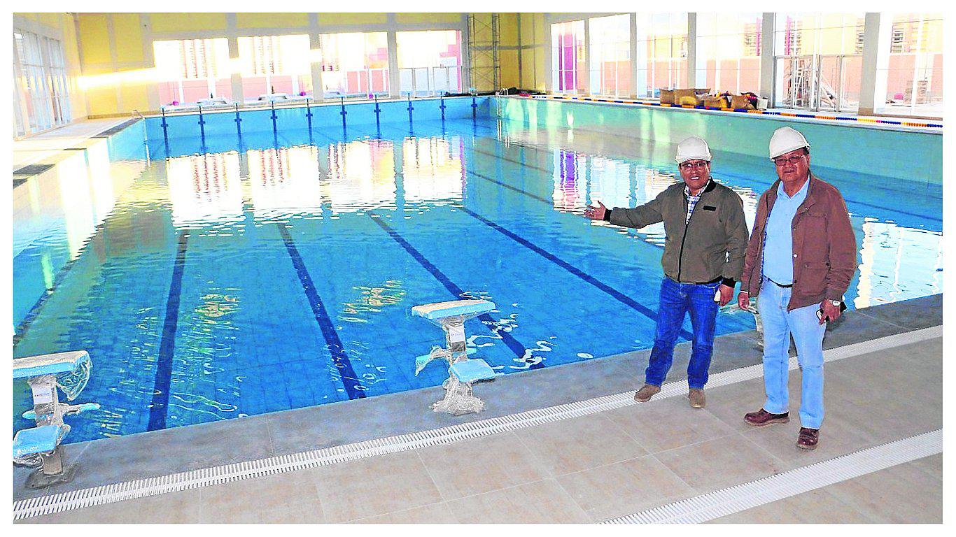 ​Piscina olímpica del colegio Santa Isabel listo para su entrega al 100% 