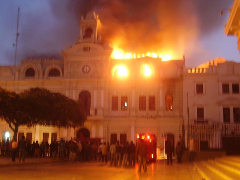 Incendio del palacio edil: 7 años después