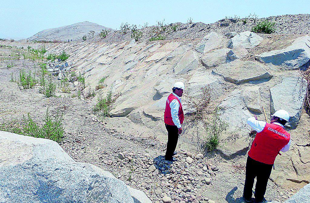 Obra de enrocado de río Casma genera casi S/ 7 millones  de perjuicio al Estado 