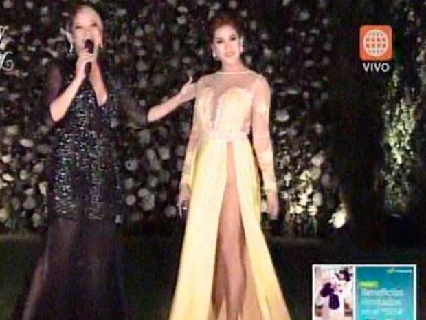 ​Katty García se burla de Melissa Paredes poniéndose polémico vestido amarillo (VIDEO)